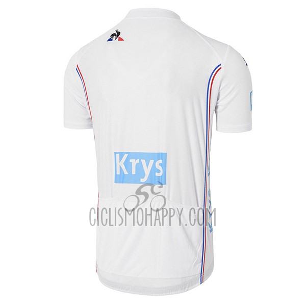 Tour de France Cycling Jersey Bib Short 2017 Men Short Sleeve White